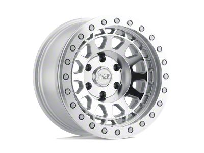 Black Rhino Primm Silver with Mirror Face and Machined Ring Wheel; 18x9.5; 0mm Offset
