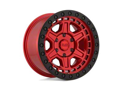 Black Rhino Reno Candy Red with Black Bolts Wheel; 17x9; 0mm Offset; 6x139.7mm Bolt Pattern; 112.10mm Hub Bore