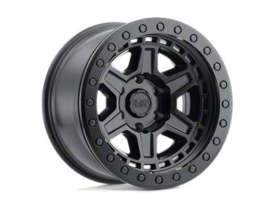 Black Rhino Reno Matte Black with Brass Bolts Wheel; 17x9; 0mm Offset