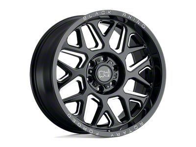 Black Rhino Reaper Gloss Black Milled Wheel; 20x11.5; -44mm Offset; 5x127mm Bolt Pattern; 71.50mm Hub Bore