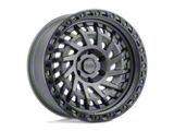 Black Rhino Shredder Matte Gunmetal Wheel; 17x9; 0mm Offset; 5x127mm Bolt Pattern; 71.50mm Hub Bore