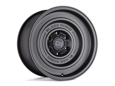 Black Rhino Solid Matte Gunblack Wheel; 17x9.5; -12mm Offset