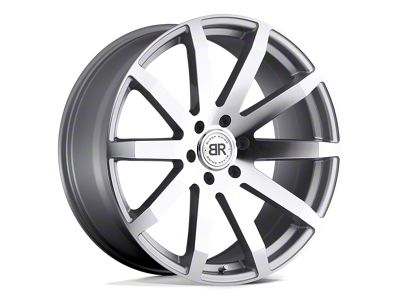 Black Rhino Traverse Silver with Machine Cut Face Wheel; 20x9; 15mm Offset; 6x139.7mm Bolt Pattern; 112.10mm Hub Bore