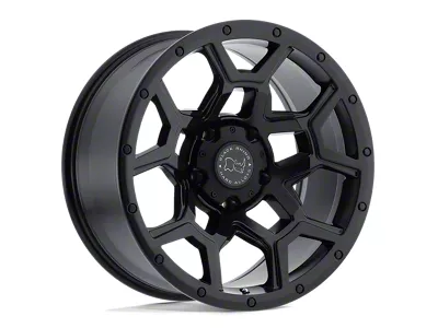 Black Rhino Overland Matte Black Wheel; 17x8; 35mm Offset