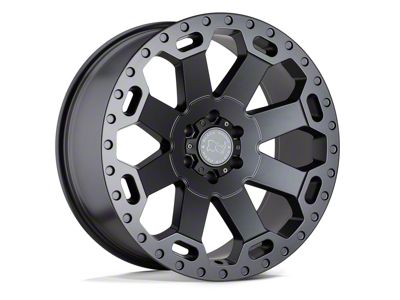 Black Rhino Warlord Matte Gunmetal Wheel; 17x8; 52mm Offset; 6x130mm Bolt Pattern; 84.10mm Hub Bore