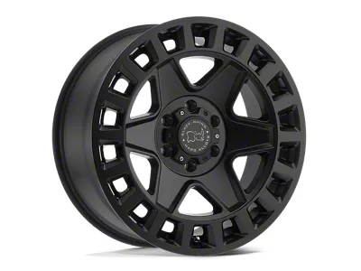 Black Rhino York Matte Black Wheel; 17x9; -12mm Offset