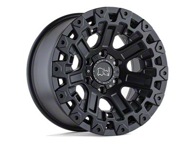 Black Rhino Ozark Matte Black Wheel; 17x9.5; 12mm Offset