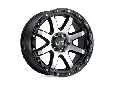 Black Rhino Coyote Gloss Black Machined Wheel; 17x9; 2mm Offset