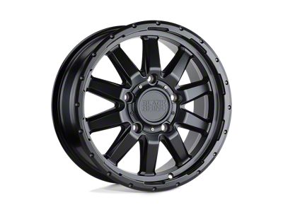 Black Rhino Excursion Matte Black Wheel; 18x8; 48mm Offset; 6x139.7mm Bolt Pattern; 112.10mm Hub Bore