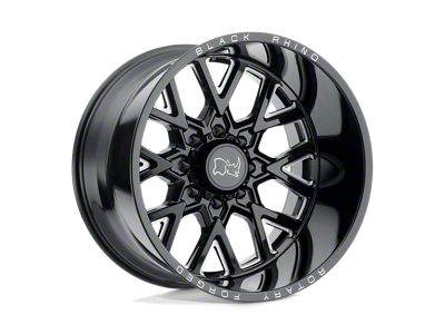 Black Rhino Grimlock Gloss Black Milled Wheel; 20x11.5; -44mm Offset