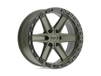 Black Rhino Henderson Olive Drab Green with Black Ring Wheel; 20x9.5; -18mm Offset; 6x139.7mm Bolt Pattern; 112.10mm Hub Bore