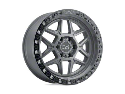 Black Rhino Kelso Battleship Gray with Black Ring Wheel; 17x9; 0mm Offset