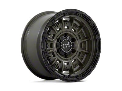Black Rhino Legion Olive Drab Green with Black Lip Wheel; 20x10; -18mm Offset