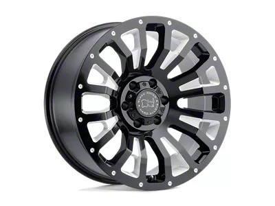 Black Rhino Pinatubo Gloss Black Milled Wheel; 20x12; -44mm Offset