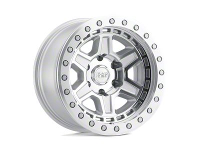 Black Rhino Reno Silver with Mirror Face and Silver Bolts Wheel; 17x8.5; -38mm Offset; 5x127mm Bolt Pattern; 71.50mm Hub Bore