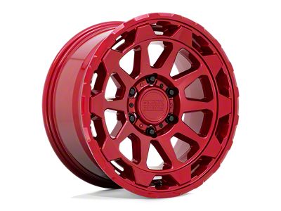 Black Rhino Rotor Candy Red Wheel; 18x9; 12mm Offset; 6x120mm Bolt Pattern; 67.06mm Hub Bore