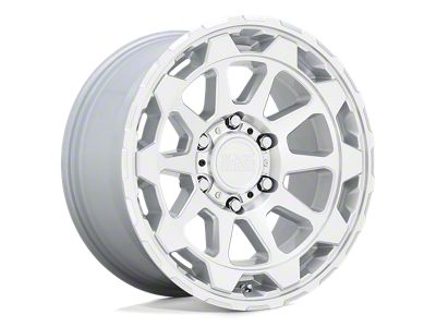 Black Rhino Rotor Gloss Silver with Mirror Cut Face Wheel; 20x9; 2mm Offset
