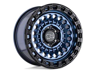 Black Rhino Sentinel Cobalt Blue with Black Ring Wheel; 17x8.5; -10mm Offset