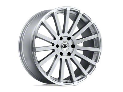 Black Rhino Spear Silver Wheel; 22x9.5; 25mm Offset; 6x139.7mm Bolt Pattern; 112.10mm Hub Bore