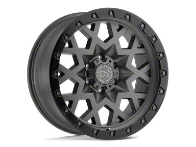 Black Rhino Sprocket Matte Gunmetal with Gloss Black Face Wheel; 20x9.5; -18mm Offset