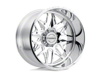 Black Rhino Twister Polished Wheel; Right Directional; 22x14; -76mm Offset; 8x180mm Bolt Pattern; 125.10mm Hub Bore