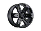 Black Rhino Wanaka Matte Black Wheel; 18x9; -18mm Offset; 6x139.7mm Bolt Pattern; 112.10mm Hub Bore