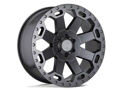 Black Rhino Warlord Matte Gunmetal Wheel; 17x8; 30mm Offset
