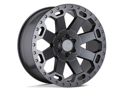 Black Rhino Warlord Matte Gunmetal Wheel; 17x9; 12mm Offset