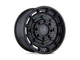 Black Rhino Warthog Matte Black Wheel; 17x8.5; -18mm Offset; 5x114.3mm Bolt Pattern; 71.50mm Hub Bore