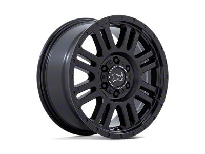 Black Rhino Yellowstone Matte Black Wheel; 18x8; 48mm Offset; 5x160mm Bolt Pattern; 65.07mm Hub Bore