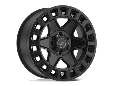 Black Rhino York Matte Black Wheel; 17x8; 35mm Offset