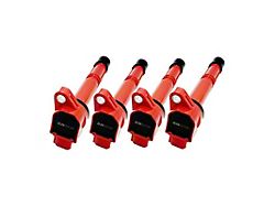 BLOX Racing Honda K-Series Coil Pack Set of 4 - Red - BXIC-00005-4-RD
