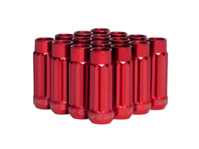 BLOX Racing 12-Sided P17 Tuner Lug Nuts 12x1.25 - Red - 00144-RD