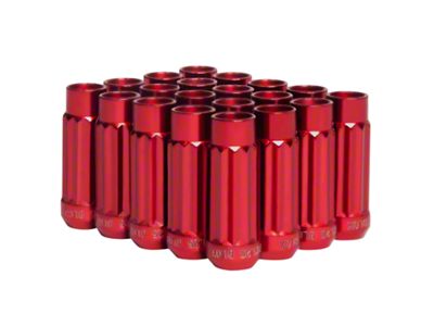 BLOX Racing 12-Sided P17 Tuner Lug Nuts 12x1.25 - Red - BXAC-00145-RD