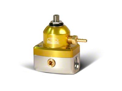 BLOX Racing 3-Port Gold/Silver Adjustable Fuel Pressure Regulator