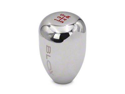 BLOX Racing Limited Series 5 Speed Billet Shift Knob Chrome 10x1.25
