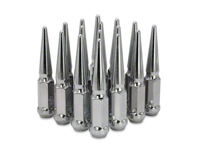 BLOX Racing Spike Forged Lug Nuts - Chrome 12 x - 00150-16