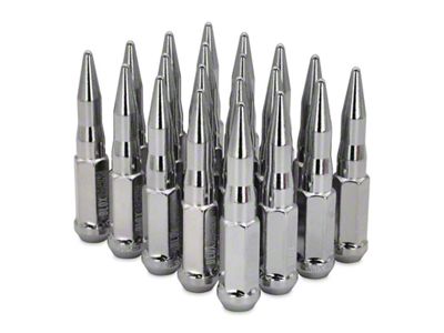BLOX Racing Spike Forged Lug Nuts - Chrome 12 x - 00158-20