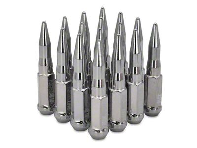 BLOX Racing Spike Forged Lug Nuts - Chrome 12 x - BXAC-00160-16