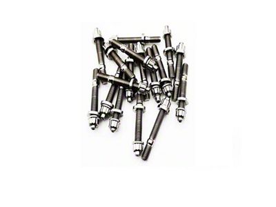 BLOX Racing Xtreme Titanium Studs M8x1.25x55mm 9 Piece Set - BXFL-00308-9-TI