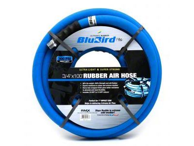 BluBird Pro Rubber Air Hose Assembly; 3/4-Inch x 100-Foot
