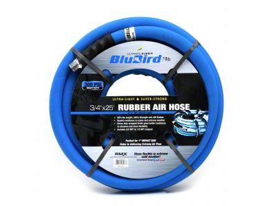 BluBird Pro Rubber Air Hose Assembly; 3/4-Inch x 25-Foot