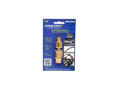 BluBird Fast Fix Air Hose Assembly Repair Fitting with 1/4-Inch MNPT Swivel; 3/8-Inch