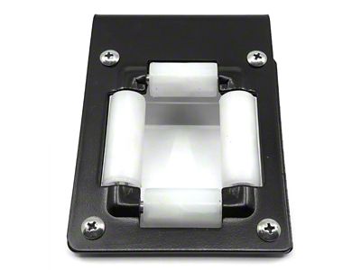 BluBird Roller Plate Assembly for 3/8-Inch and 1/2-Inch Small Reel; Black