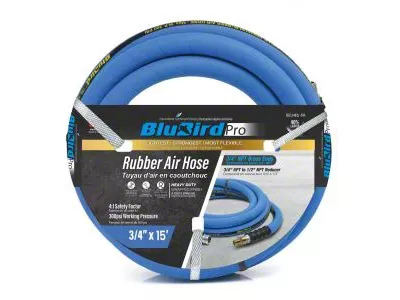 BluBird Rubber Air Hose; 3/4-Inch x 15-Foot