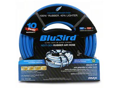 BluBird Rubber Air Hose Assembly; 1/4-Inch x 100-Foot