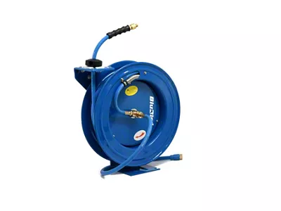 BluBird Rubber Air Hose Reel Heavy Duty Single Arm Assembly; 3/8-Inch x 25-Foot
