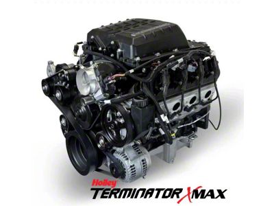 BluePrint Engines Pro Series GM LS 376 C.I. 700 HP Deluxe Dressed Crate Engine with Holley Terminator X EFI System and Natural Pulley Kit