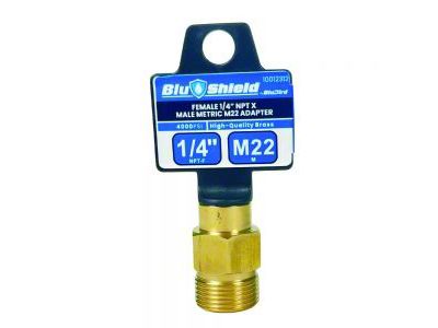 BluShield Pressure Washer Adapter; Male Metric x 1/4-Inch Female Pipe Thread