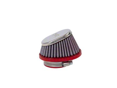 BMC Conical Carburetor Filter w/Chrome Top - Center 50mm Inlet - FBPF50-70SC
